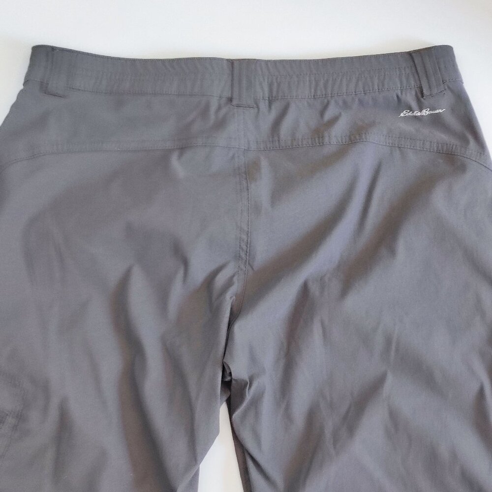 Eddie Bauer Rainer Capris outdoor activity pants grey women's size 10 - Picture 4 of 14